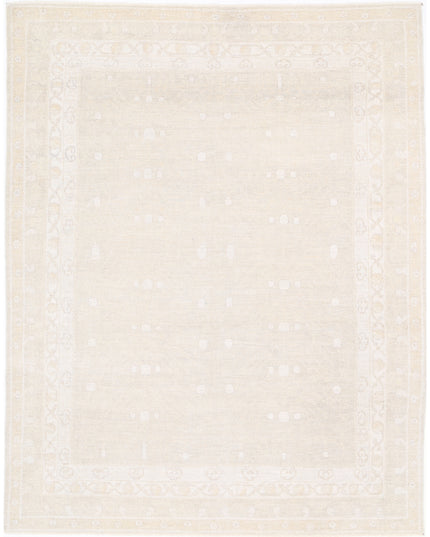 Oushak 8' 2" X 10' 4" Hand Knotted Wool Rug 8' 2" X 10' 4" (249 X 315) / Grey / Wool