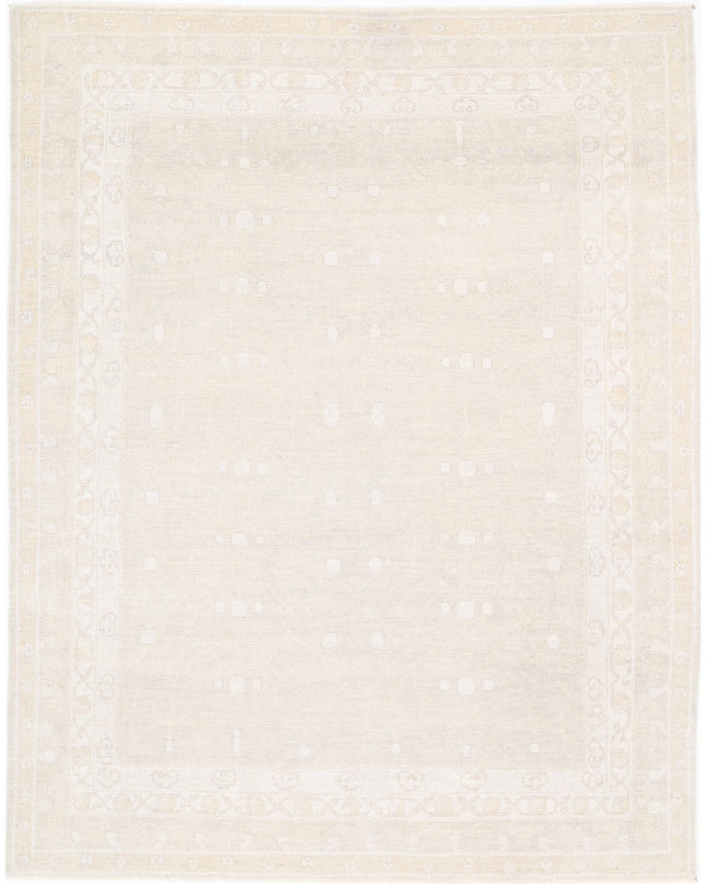 Oushak 8' 2" X 10' 4" Hand Knotted Wool Rug 8' 2" X 10' 4" (249 X 315) / Grey / Wool