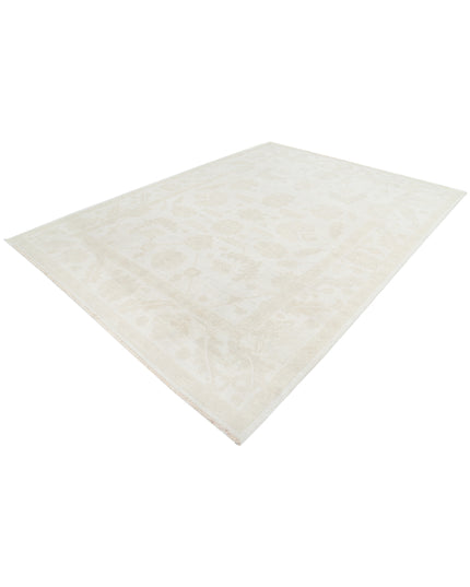 Oushak 8' 10" X 11' 9" Hand Knotted Wool Rug 8' 10" X 11' 9" (269 X 358) / Taupe / Wool