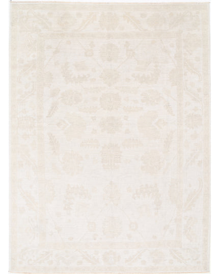 Oushak 8' 10" X 11' 9" Hand Knotted Wool Rug 8' 10" X 11' 9" (269 X 358) / Taupe / Wool