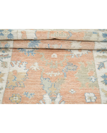Oushak 3' 2" X 11' 10" Hand Knotted Wool Rug 3' 2" X 11' 10" (97 X 361) / Peach / Wool