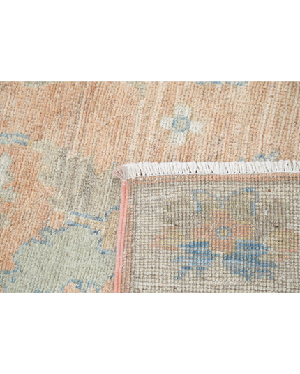 Oushak 3' 2" X 11' 10" Hand Knotted Wool Rug 3' 2" X 11' 10" (97 X 361) / Peach / Wool
