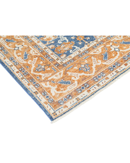 Oushak 8' 1" X 10' 3" Hand Knotted Wool Rug 8' 1" X 10' 3" (246 X 312) / Blue / Wool