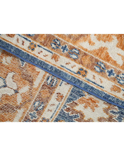 Oushak 8' 1" X 10' 3" Hand Knotted Wool Rug 8' 1" X 10' 3" (246 X 312) / Blue / Wool