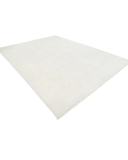 Oushak 10' 1" X 13' 4" Hand Knotted Wool Rug 10' 1" X 13' 4" (307 X 406) / Ivory / Wool