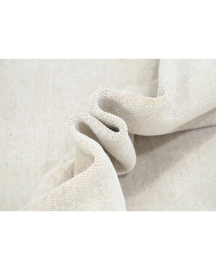 Oushak 10' 1" X 13' 4" Hand Knotted Wool Rug 10' 1" X 13' 4" (307 X 406) / Ivory / Wool