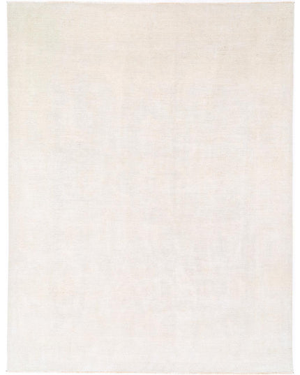 Oushak 10' 1" X 13' 4" Hand Knotted Wool Rug 10' 1" X 13' 4" (307 X 406) / Ivory / Wool