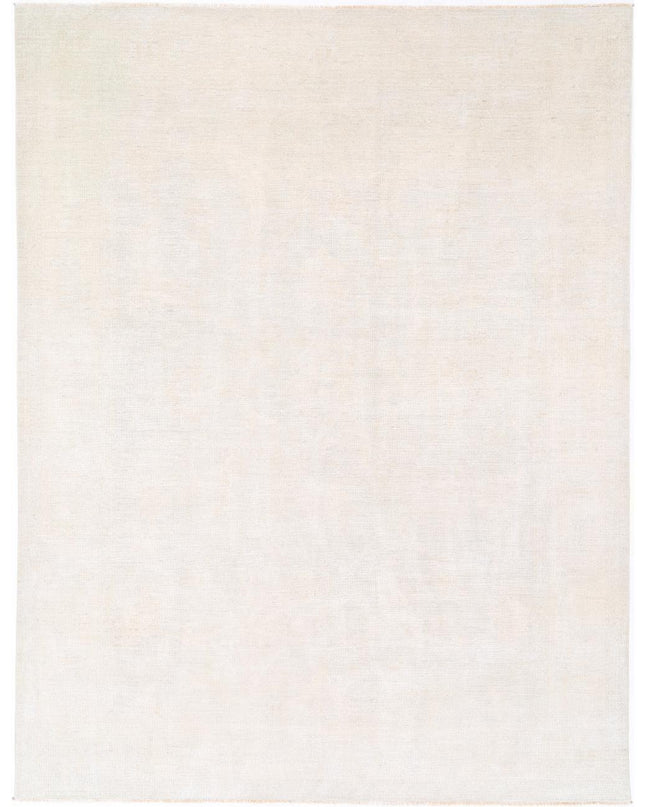 Oushak 10' 1" X 13' 4" Hand Knotted Wool Rug 10' 1" X 13' 4" (307 X 406) / Ivory / Wool