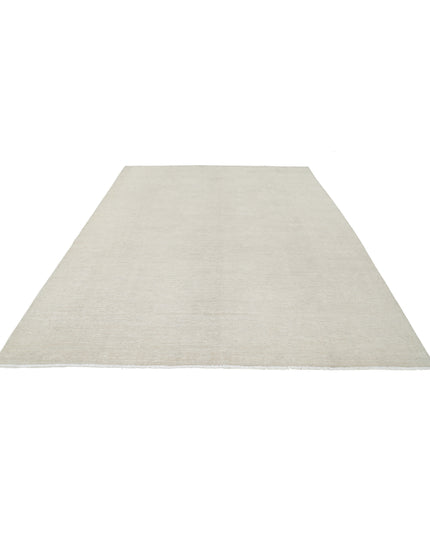 Oushak 8' 0" X 10' 2" Hand Knotted Wool Rug 8' 0" X 10' 2" (244 X 310) / Ivory / Wool