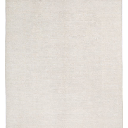 Oushak 8' 0" X 10' 2" Hand Knotted Wool Rug 8' 0" X 10' 2" (244 X 310) / Ivory / Wool