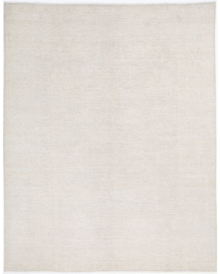 Oushak 8' 0" X 10' 2" Hand Knotted Wool Rug 8' 0" X 10' 2" (244 X 310) / Ivory / Wool