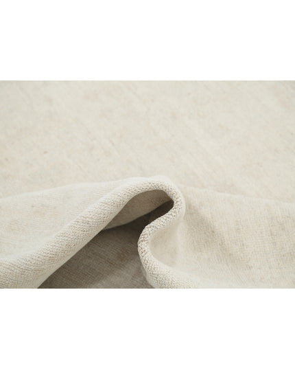 Oushak 8' 1" X 9' 9" Hand Knotted Wool Rug 8' 1" X 9' 9" (246 X 297) / Ivory / Wool