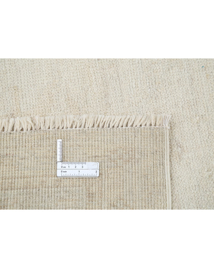 Oushak 8' 1" X 9' 9" Hand Knotted Wool Rug 8' 1" X 9' 9" (246 X 297) / Ivory / Wool