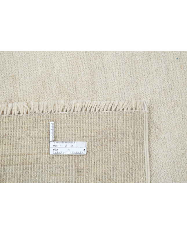 Oushak 8' 1" X 9' 9" Hand Knotted Wool Rug 8' 1" X 9' 9" (246 X 297) / Ivory / Wool