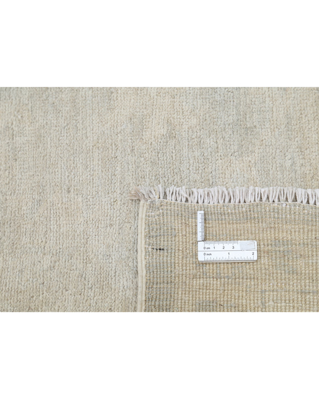 Oushak 9' 0" X 10' 11" Hand Knotted Wool Rug 9' 0" X 10' 11" (274 X 333) / Silver / Wool