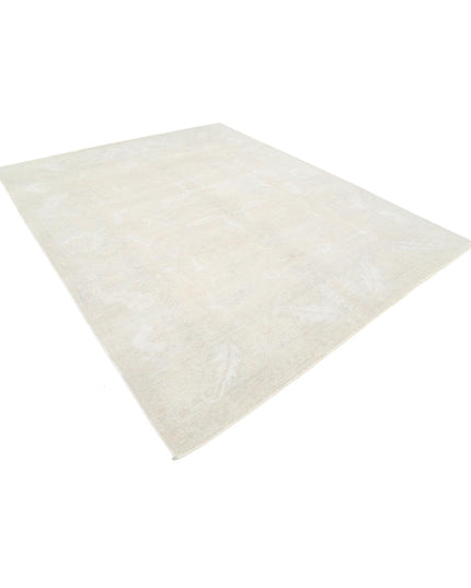 Oushak 8' 3" X 10' 0" Hand Knotted Wool Rug 8' 3" X 10' 0" (251 X 305) / Silver / Wool