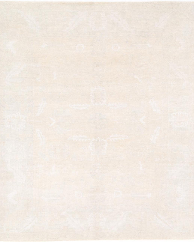 Oushak 8' 3" X 10' 0" Hand Knotted Wool Rug 8' 3" X 10' 0" (251 X 305) / Silver / Wool