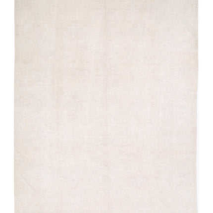 Oushak 10' 0" X 13' 7" Hand Knotted Wool Rug 10' 0" X 13' 7" (305 X 414) / Ivory / Wool
