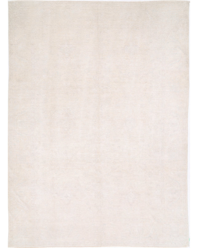 Oushak 10' 0" X 13' 7" Hand Knotted Wool Rug 10' 0" X 13' 7" (305 X 414) / Ivory / Wool