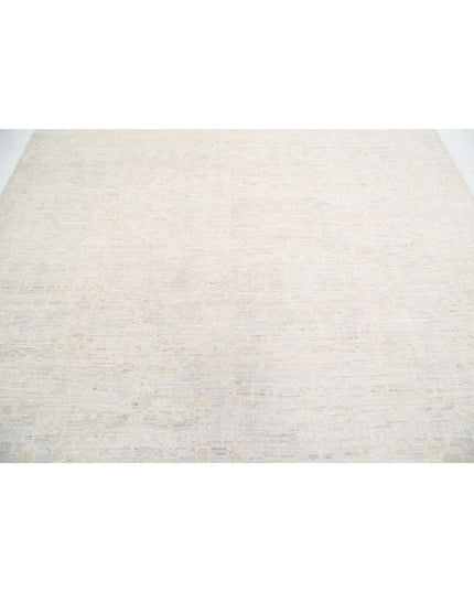 Oushak 7' 7" X 7' 10" Hand Knotted Wool Rug 7' 7" X 7' 10" (231 X 239) / Silver / Wool