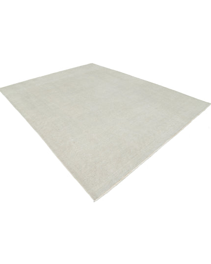 Oushak 8' 9" X 11' 1" Hand Knotted Wool Rug 8' 9" X 11' 1" (267 X 338) / Ivory / Wool