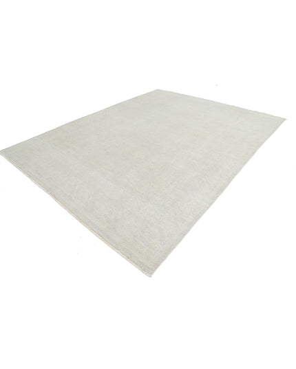 Oushak 8' 9" X 11' 1" Hand Knotted Wool Rug 8' 9" X 11' 1" (267 X 338) / Ivory / Wool