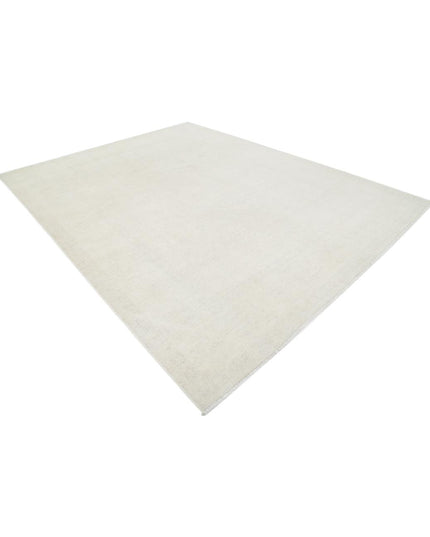 Oushak 9' 2" X 11' 9" Hand Knotted Wool Rug 9' 2" X 11' 9" (280 X 358) / Ivory / Wool
