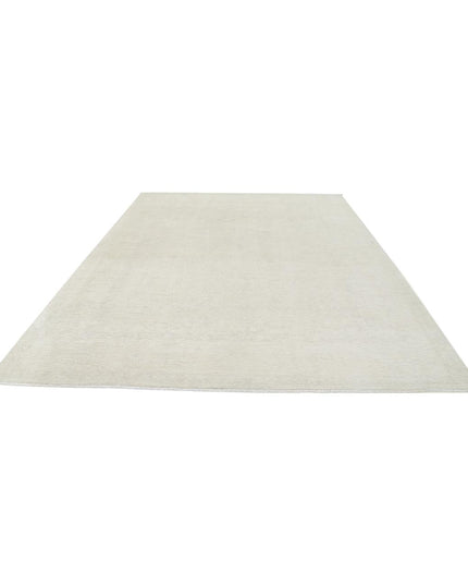 Oushak 9' 2" X 11' 9" Hand Knotted Wool Rug 9' 2" X 11' 9" (280 X 358) / Ivory / Wool