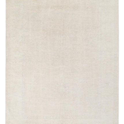 Oushak 9' 2" X 11' 9" Hand Knotted Wool Rug 9' 2" X 11' 9" (280 X 358) / Ivory / Wool
