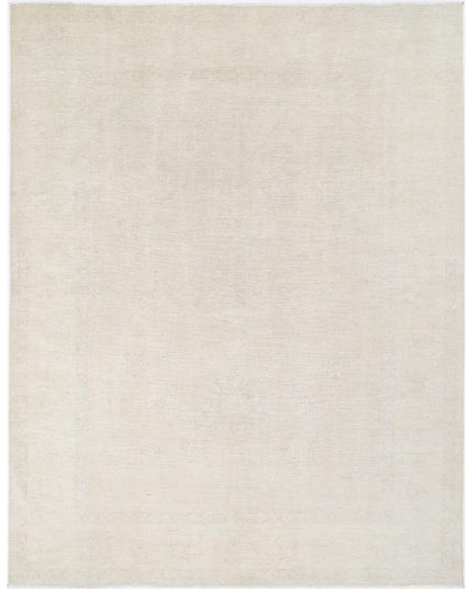 Oushak 9' 2" X 11' 9" Hand Knotted Wool Rug 9' 2" X 11' 9" (280 X 358) / Ivory / Wool