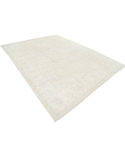 Oushak 8' 8" X 11' 1" Hand Knotted Wool Rug 8' 8" X 11' 1" (264 X 338) / Taupe / Wool