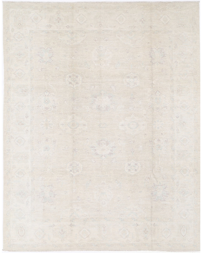 Oushak 8' 8" X 11' 1" Hand Knotted Wool Rug 8' 8" X 11' 1" (264 X 338) / Taupe / Wool