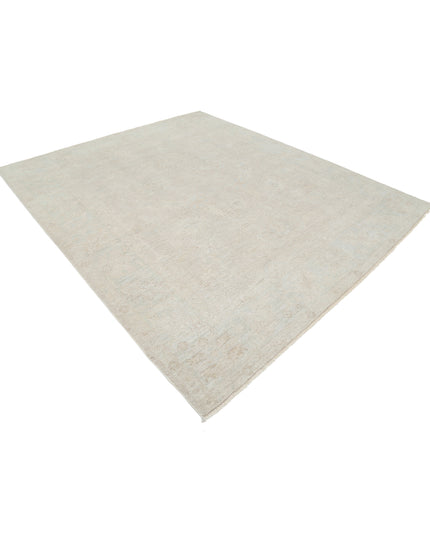 Oushak 8' 2" X 9' 10" Hand Knotted Wool Rug 8' 2" X 9' 10" (249 X 300) / Taupe / Wool