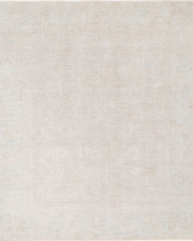 Oushak 8' 2" X 9' 10" Hand Knotted Wool Rug 8' 2" X 9' 10" (249 X 300) / Taupe / Wool