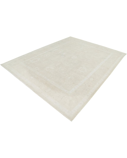 Oushak 7' 10" X 9' 8" Hand Knotted Wool Rug 7' 10" X 9' 8" (239 X 295) / Beige / Wool