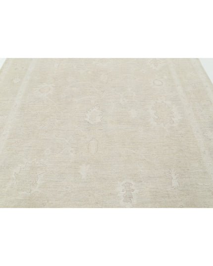 Oushak 7' 10" X 9' 8" Hand Knotted Wool Rug 7' 10" X 9' 8" (239 X 295) / Beige / Wool