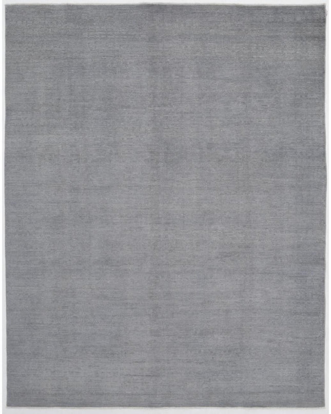 Overdye 7' 10" X 10' 0" Hand Knotted Wool Rug 7' 10" X 10' 0" (239 X 305) / Grey / Wool