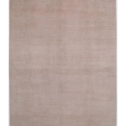 Overdye 9' 9" X 13' 6" Hand Knotted Wool Rug 9' 9" X 13' 6" (297 X 411) / Pink / Wool