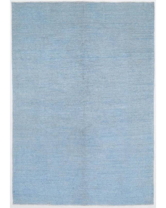 Overdye 6' 0" X 8' 9" Hand Knotted Wool Rug 6' 0" X 8' 9" (183 X 267) / Blue / Wool