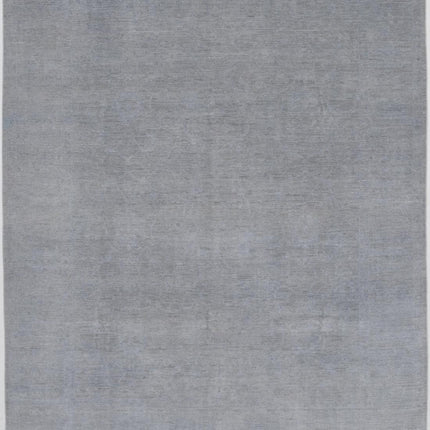 Overdye 8' 0" X 9' 5" Hand Knotted Wool Rug 8' 0" X 9' 5" (244 X 287) / Grey / Wool