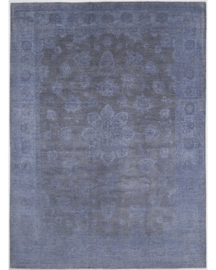 Overdye 8' 11" X 12' 2" Hand Knotted Wool Rug 8' 11" X 12' 2" (272 X 371) / Blue / Wool