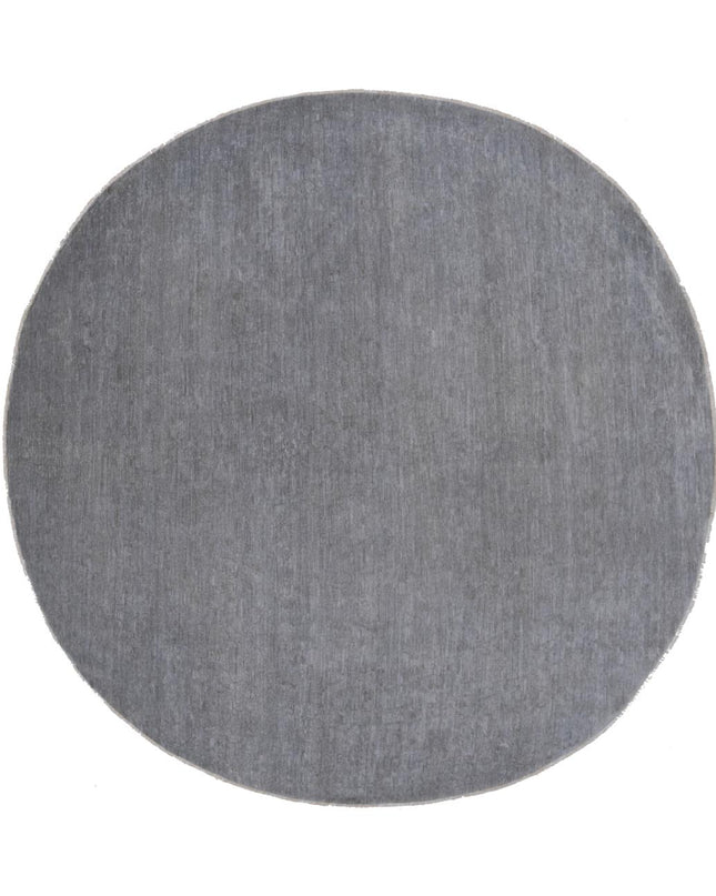 Overdye 7' 8" X 7' 9" Hand Knotted Wool Rug 7' 8" X 7' 9" (234 X 236) / Grey / Wool