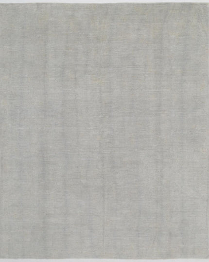 Overdye 8' 0" X 9' 10" Hand Knotted Wool Rug 8' 0" X 9' 10" (244 X 300) / Grey / Wool