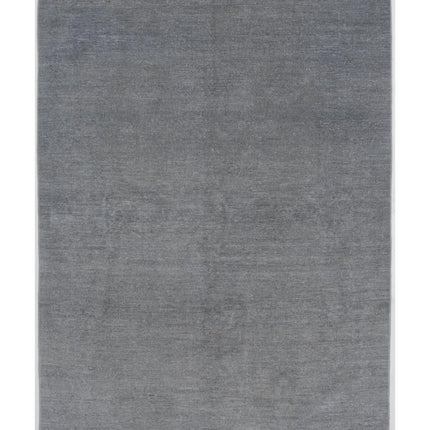 Overdye 6' 1" X 8' 6" Hand Knotted Wool Rug 6' 1" X 8' 6" (185 X 259) / Grey / Wool