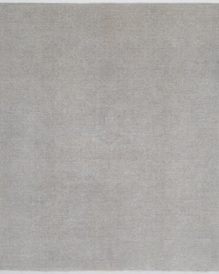 Overdye 7' 9" X 9' 4" Hand Knotted Wool Rug 7' 9" X 9' 4" (236 X 284) / Grey / Wool