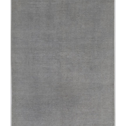 Overdye 5' 5" X 7' 10" Hand Knotted Wool Rug 5' 5" X 7' 10" (165 X 239) / Grey / Wool