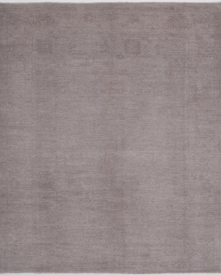 Overdye 8' 2" X 9' 10" Hand Knotted Wool Rug 8' 2" X 9' 10" (249 X 300) / Taupe / Wool