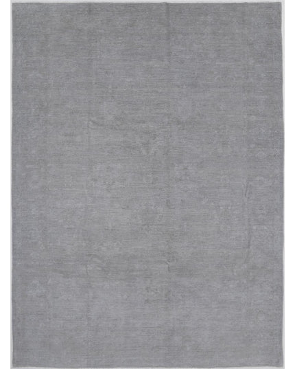 Overdye 8' 9" X 11' 8" Hand Knotted Wool Rug 8' 9" X 11' 8" (267 X 356) / Grey / Wool
