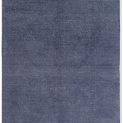 Overdye 7' 11" X 9' 7" Hand Knotted Wool Rug 7' 11" X 9' 7" (241 X 292) / Blue / Wool