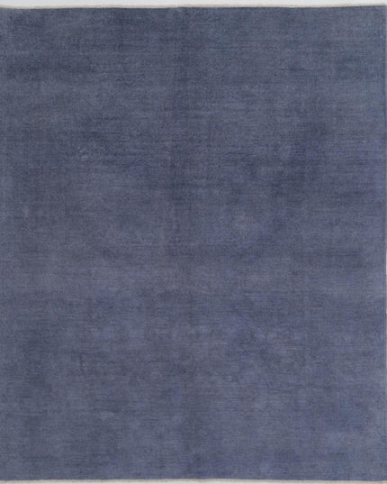 Overdye 7' 11" X 9' 7" Hand Knotted Wool Rug 7' 11" X 9' 7" (241 X 292) / Blue / Wool